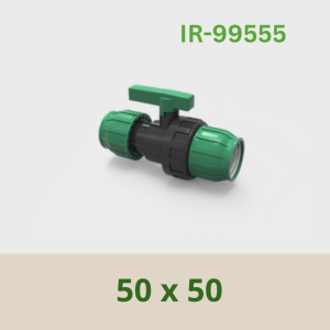 PP Coupling Ball Valve 50 x 50