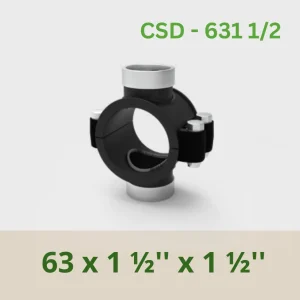 Double Clamp Saddle (Bolted) 63 x 1 ½'' x 1 ½''