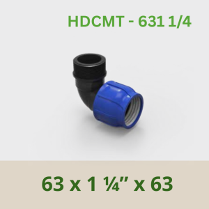 Coupling Male Tee 63 x 1 ¼” x 63