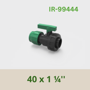 PP Coupling Ball Valve 40 x 1 ¼''