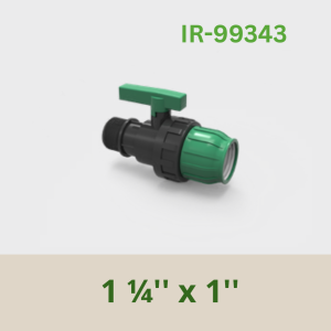 PP Female Ball Valve 1 ¼'' x 1''