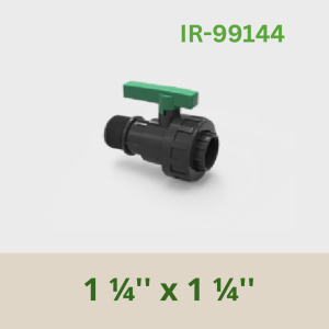 PP Male - Female Ball Valve 1 ¼'' x 1 ¼''
