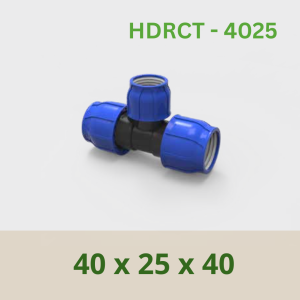 Reducing Coupling Tee 40 x 25 x 40