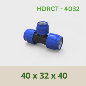 Reducing Coupling Tee 40 x 32 x 40